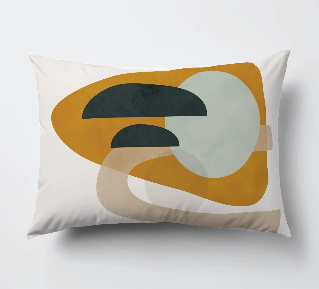 Abstract Shapes No.3 decorative cushion by cityart