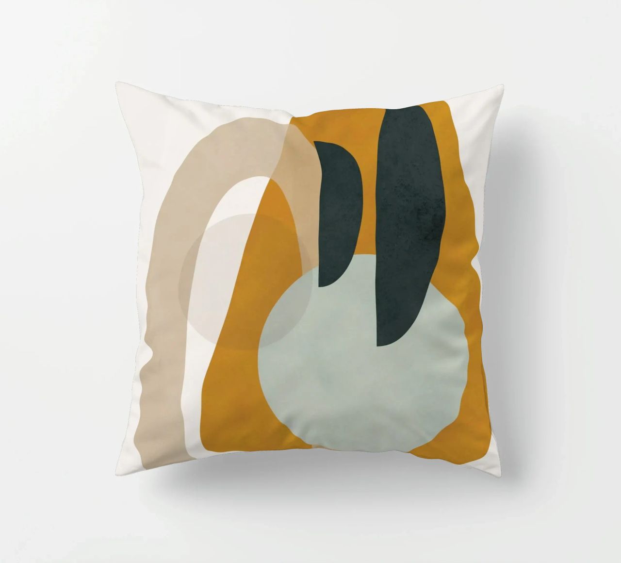 Abstract Shapes No.3 decorative cushion by cityart