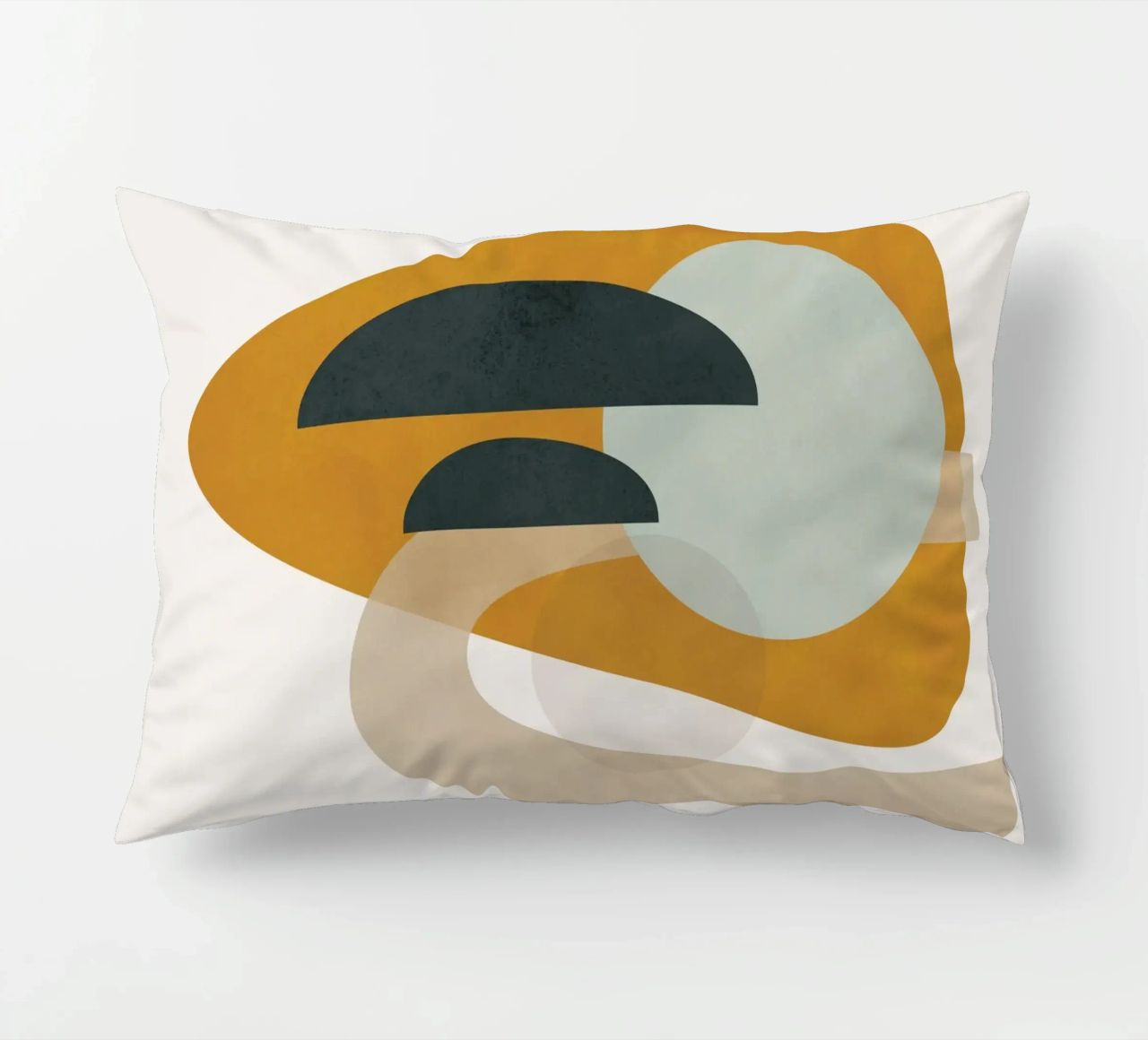 Abstract Shapes No.3 decorative cushion by cityart