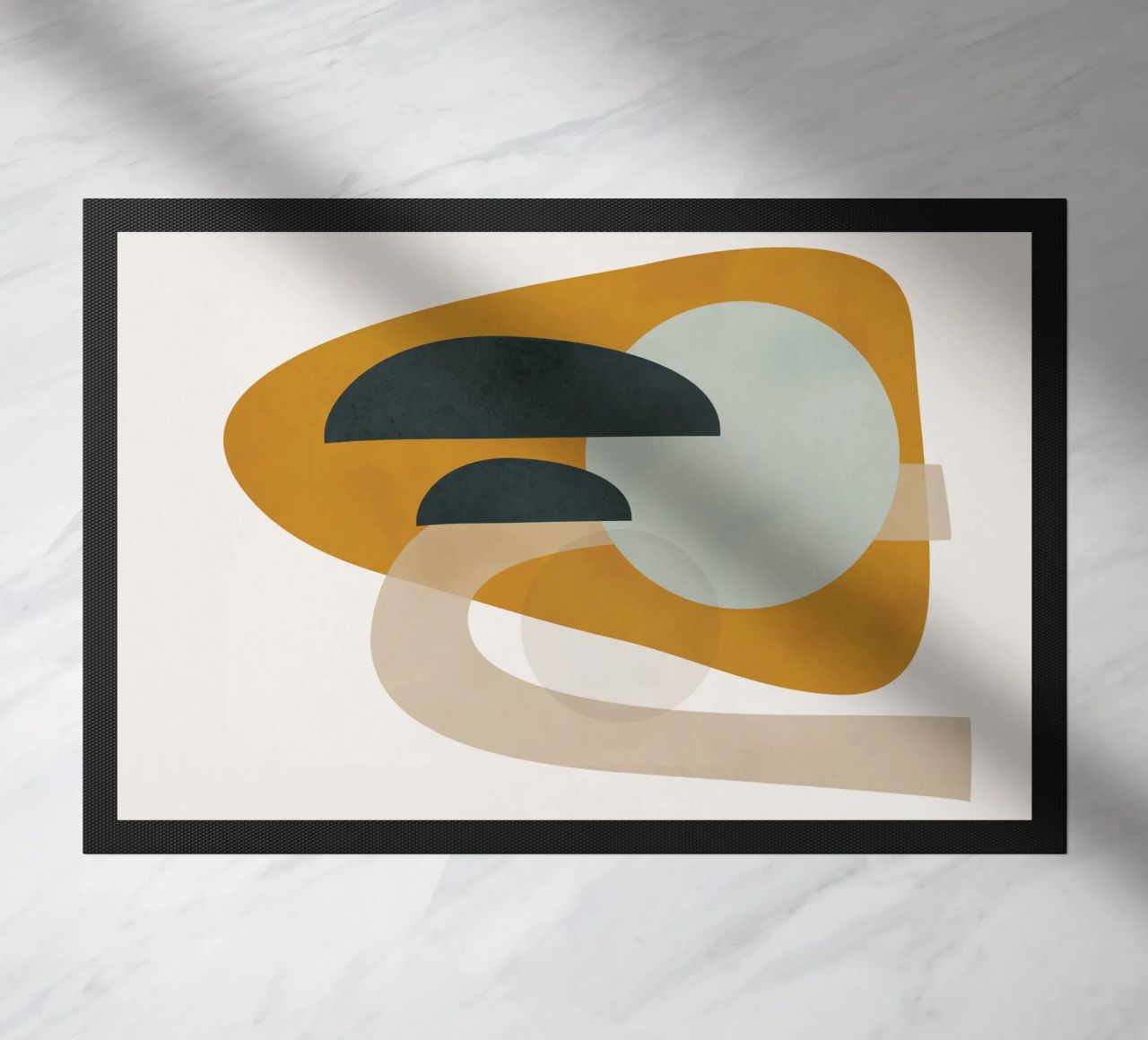 Abstract Shapes No.3 doormat by cityart