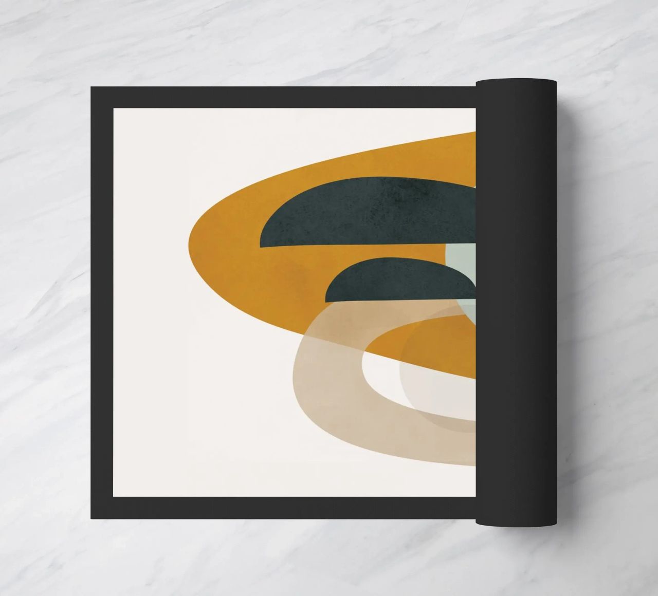 Abstract Shapes No.3 doormat by cityart