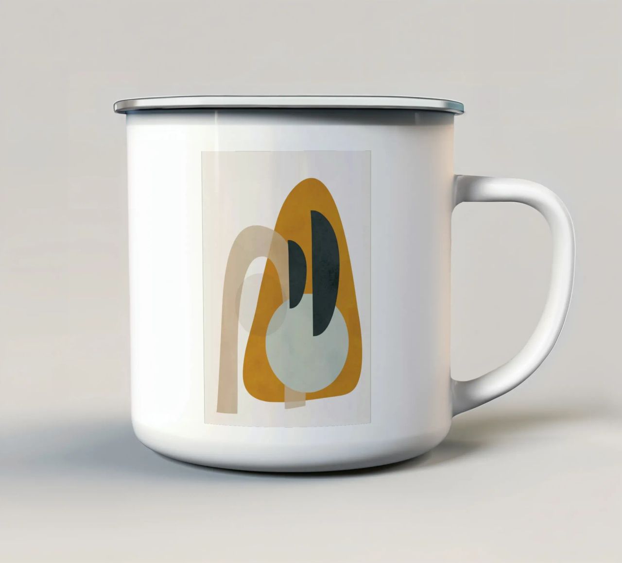 Abstract Shapes No.3 tazza in smalto da cityart