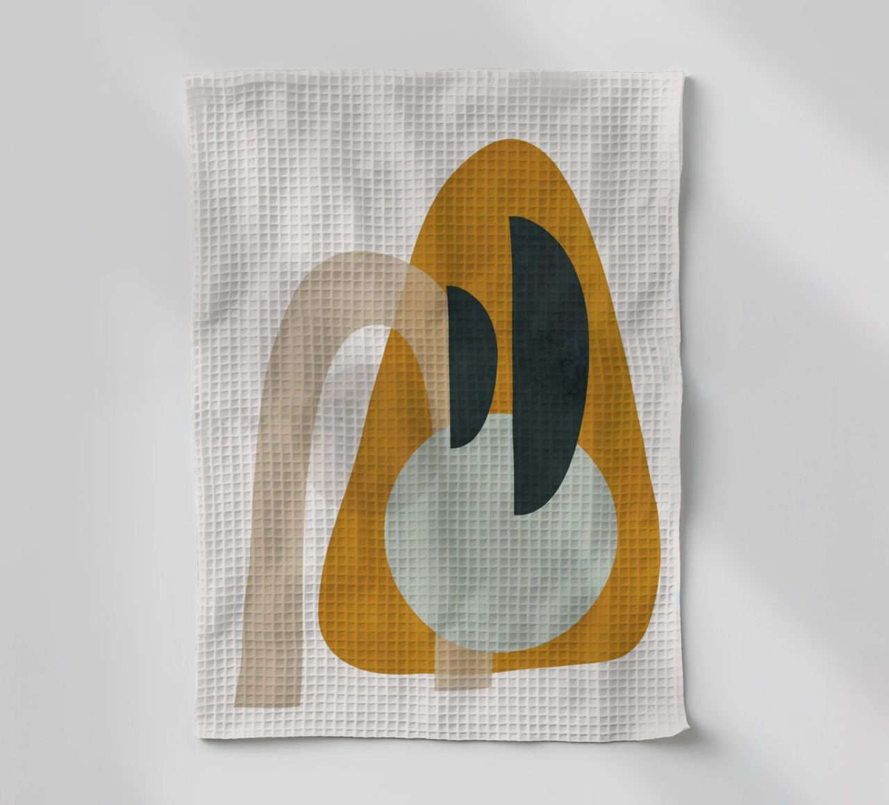 Abstract Shapes No.3 tea towel by cityart