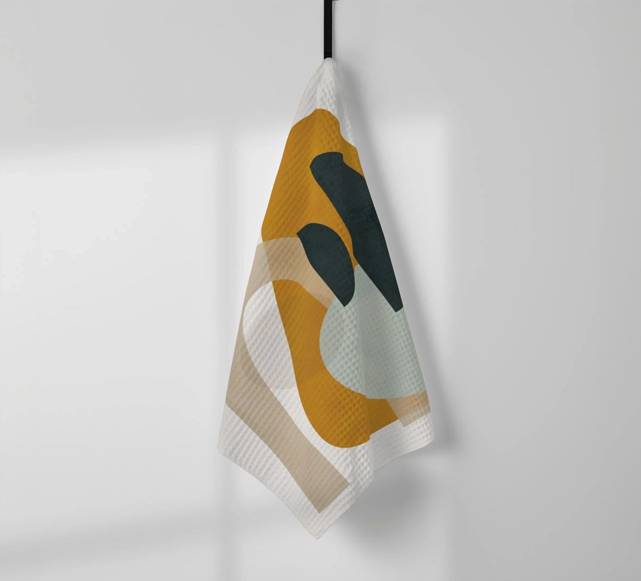 Abstract Shapes No.3 tea towel by cityart