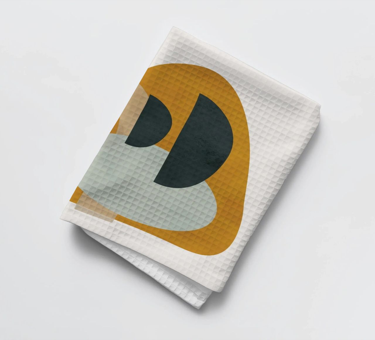 Abstract Shapes No.3 tea towel by cityart