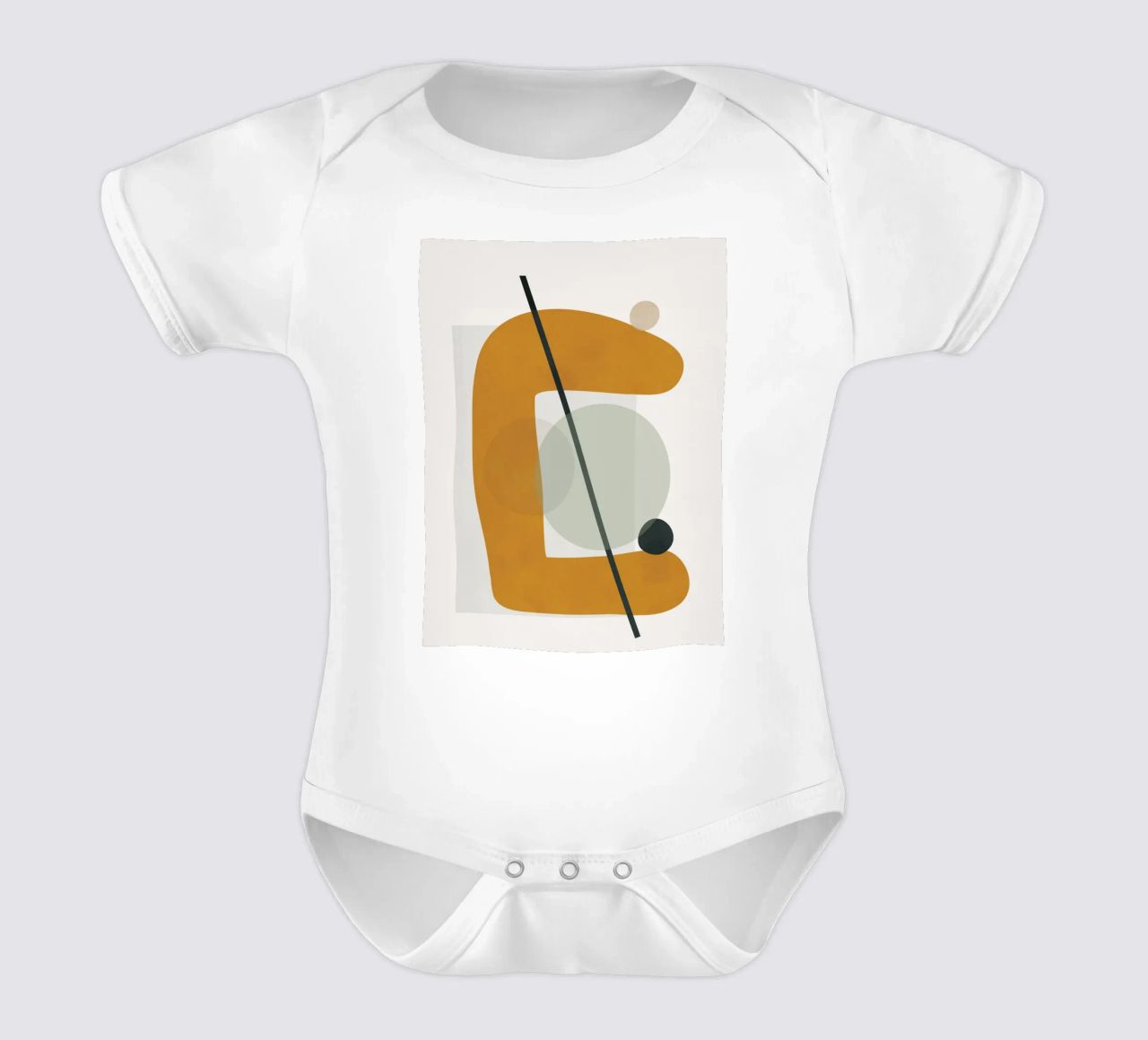 Abstract Shapes No.2 body neonato maniche corte da cityart