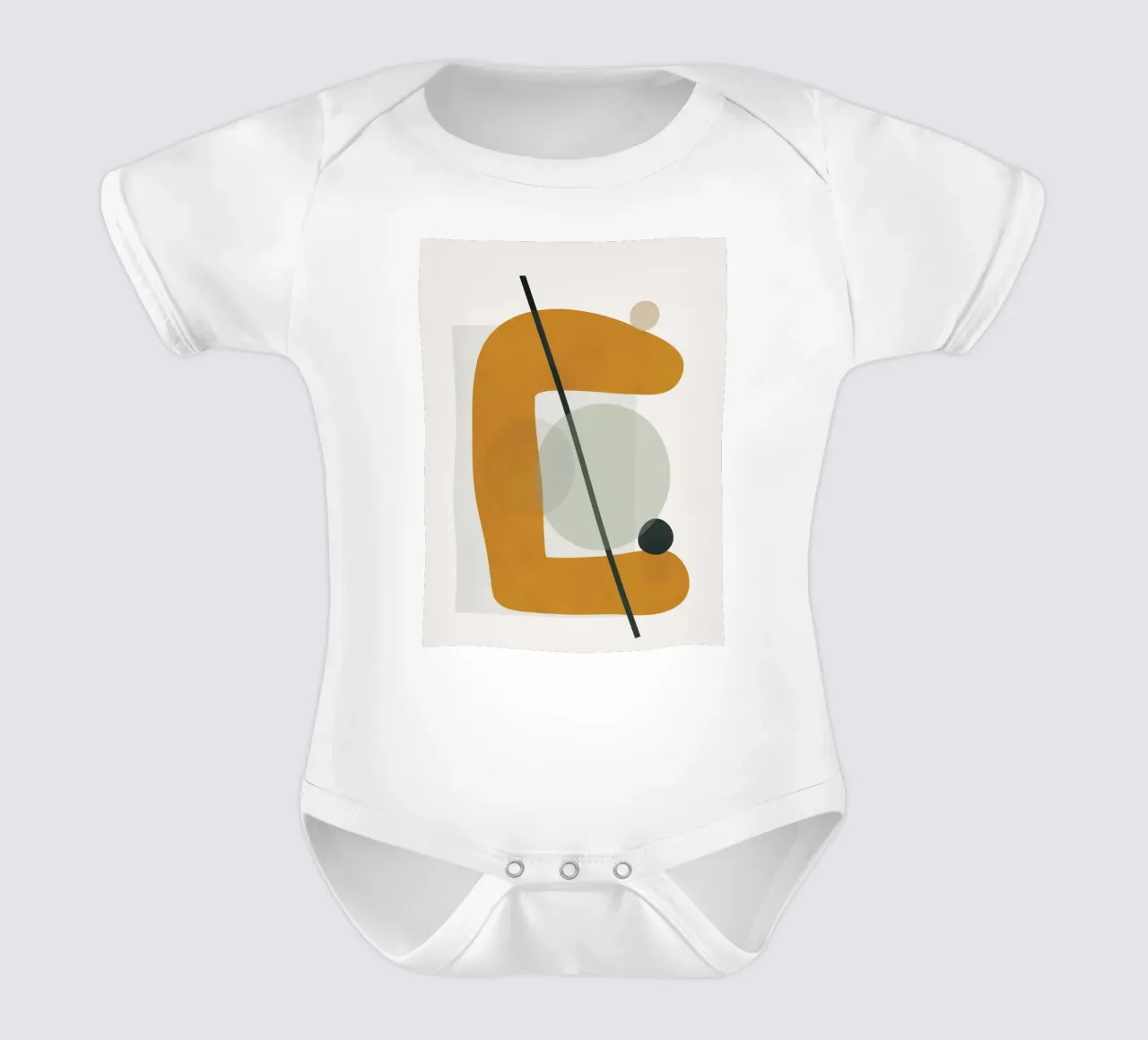 Abstract Shapes No.2 body neonato maniche corte da cityart