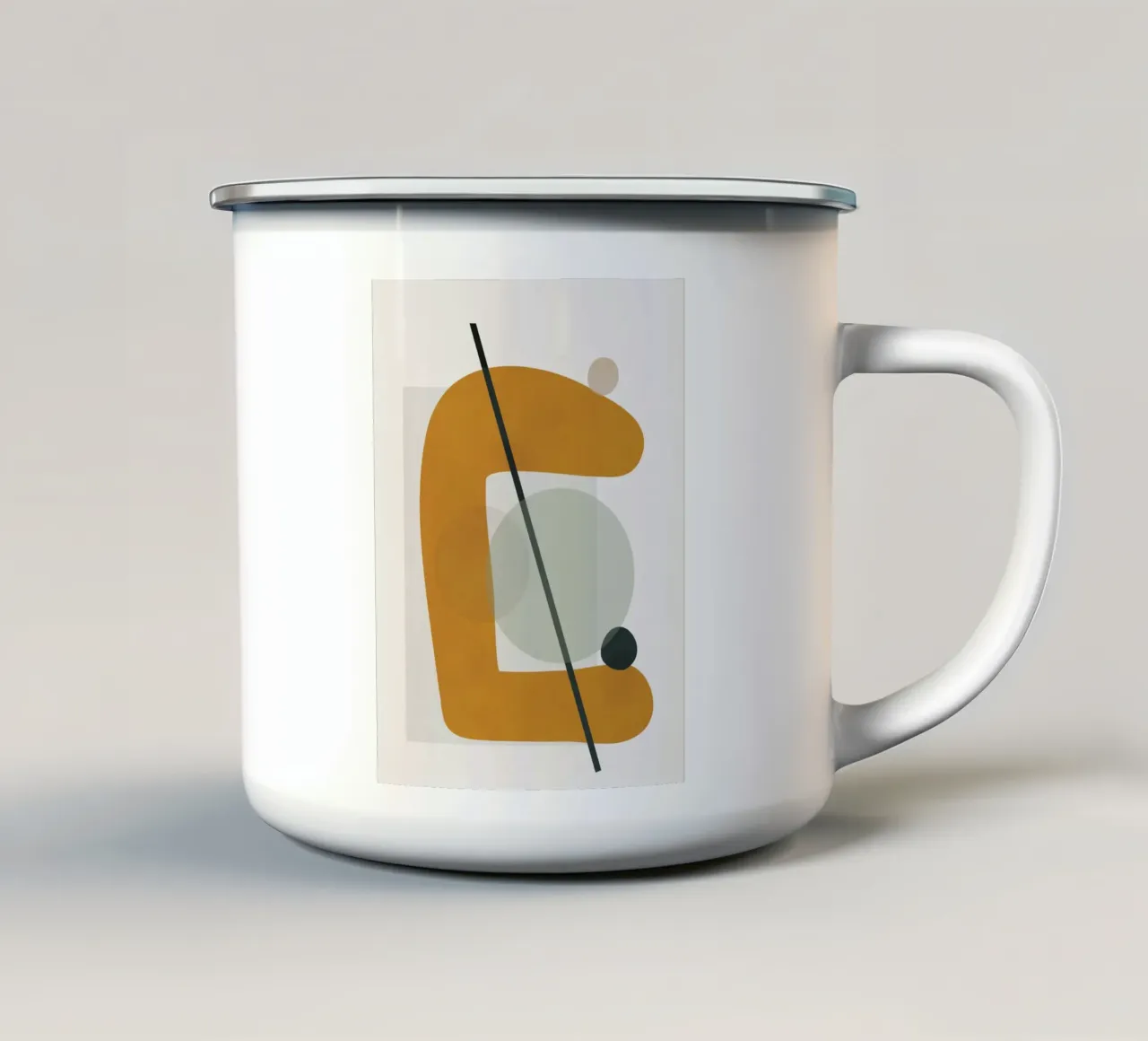 Abstract Shapes No.2 Emaille Tasse von cityart