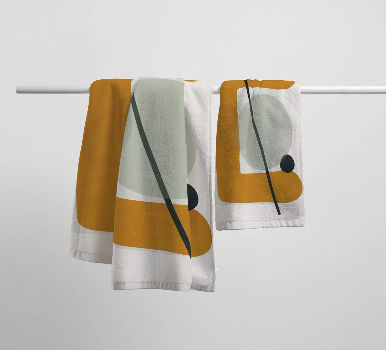 Abstract Shapes No.2 asciugamano da bagno da cityart