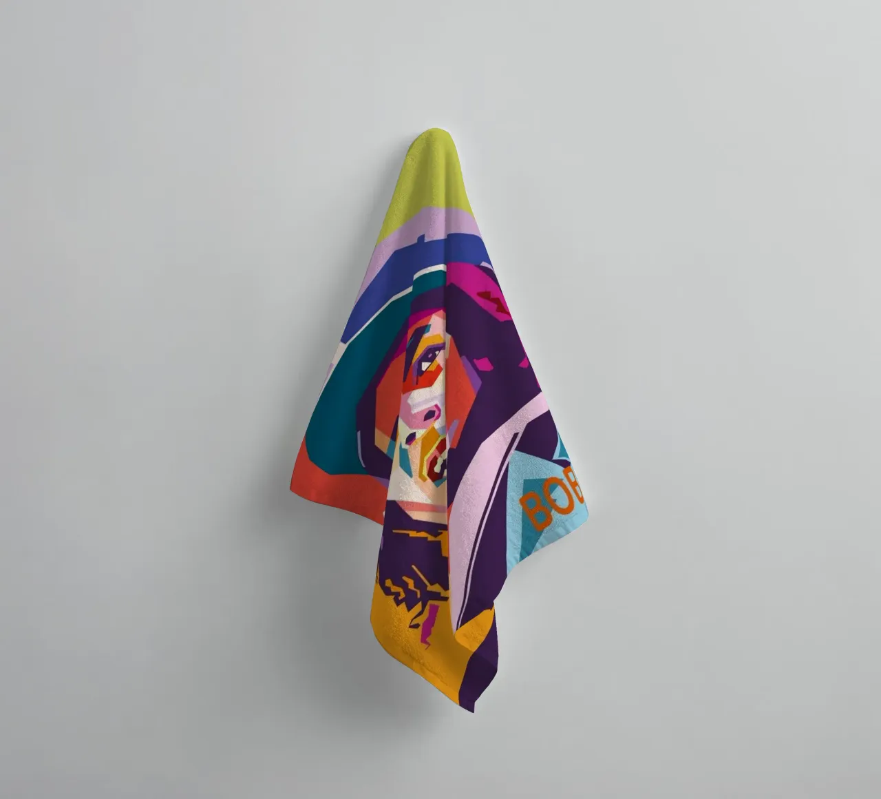 Reggae music legend Bob Marley towel by Hantamrata