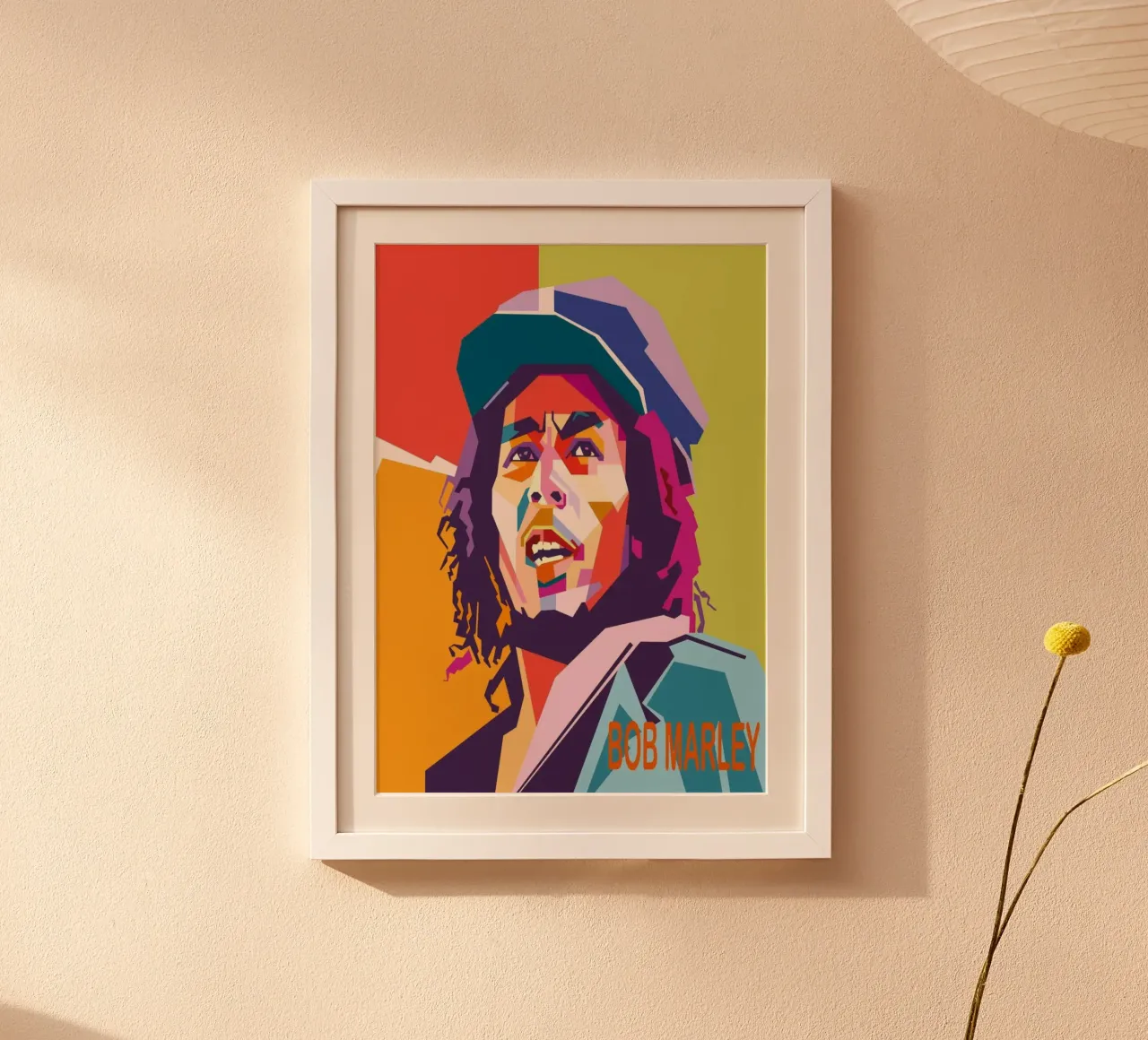 La leyenda de la música reggae Bob Marley poster de Hantamrata
