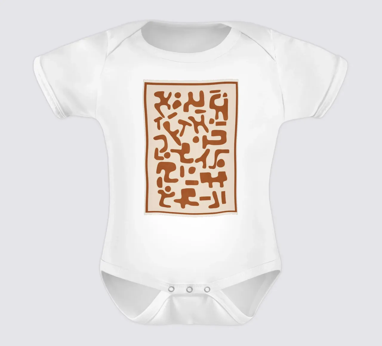 Organic Contemporary Modern Shapes 04 body neonato maniche corte da Nadjaa
