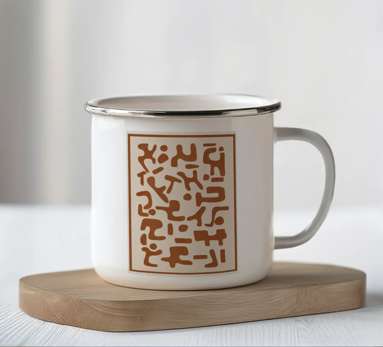 Organic Contemporary Modern Shapes 04 tazza in smalto da Nadjaa
