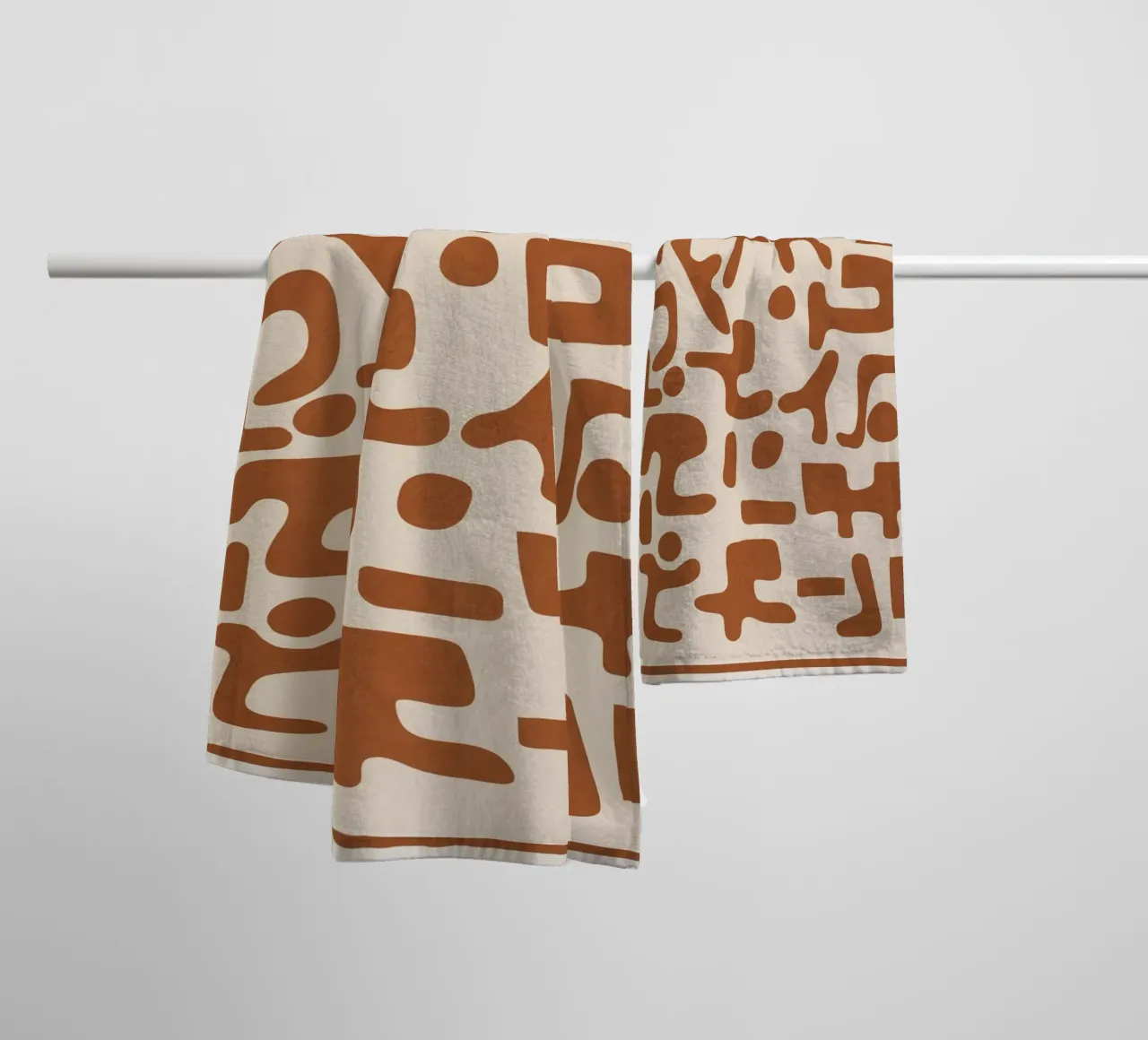 Organic Contemporary Modern Shapes 04 asciugamano da bagno da Nadjaa