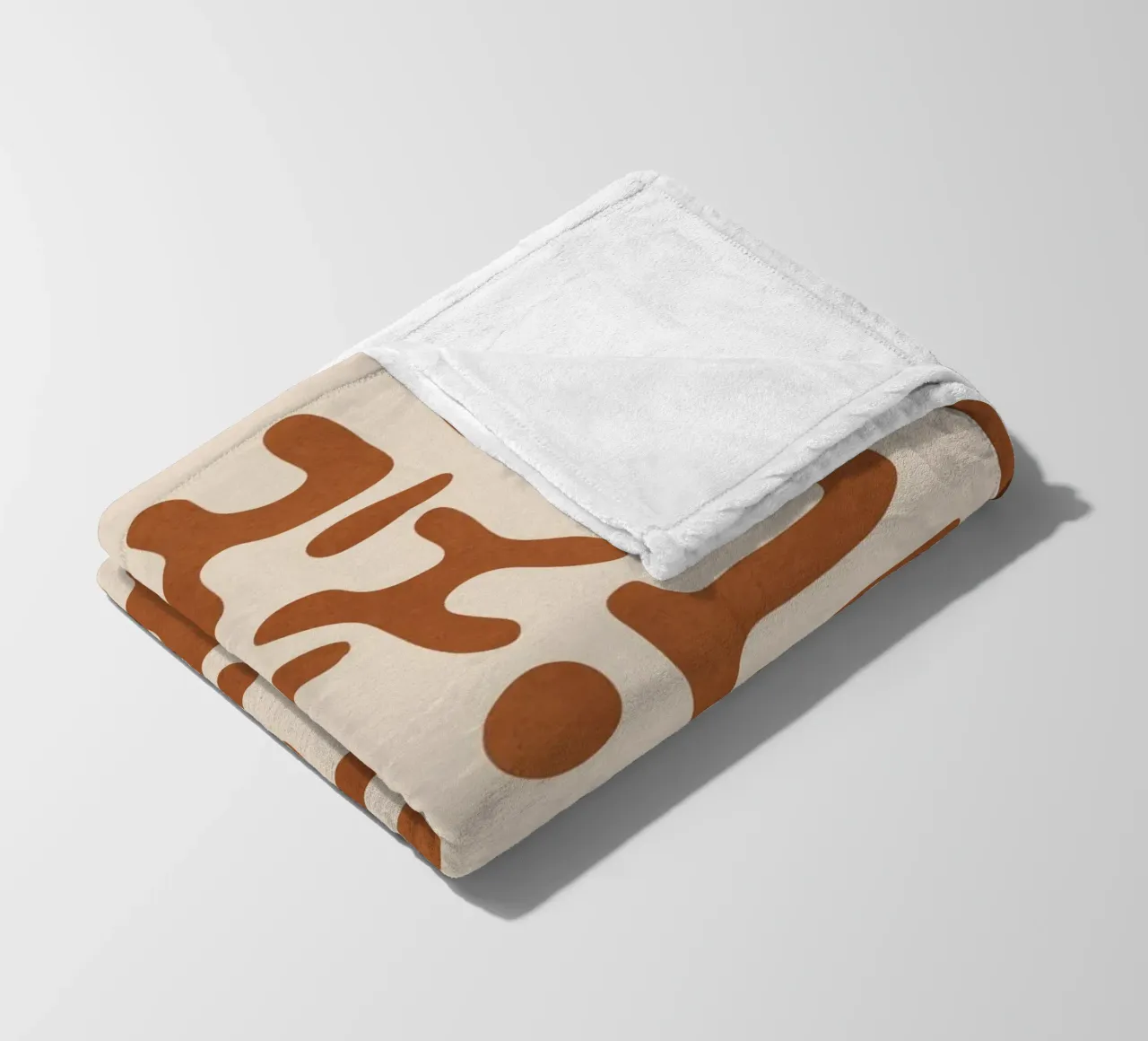 Organic Contemporary Modern Shapes 04 coperta in pile da Nadjaa