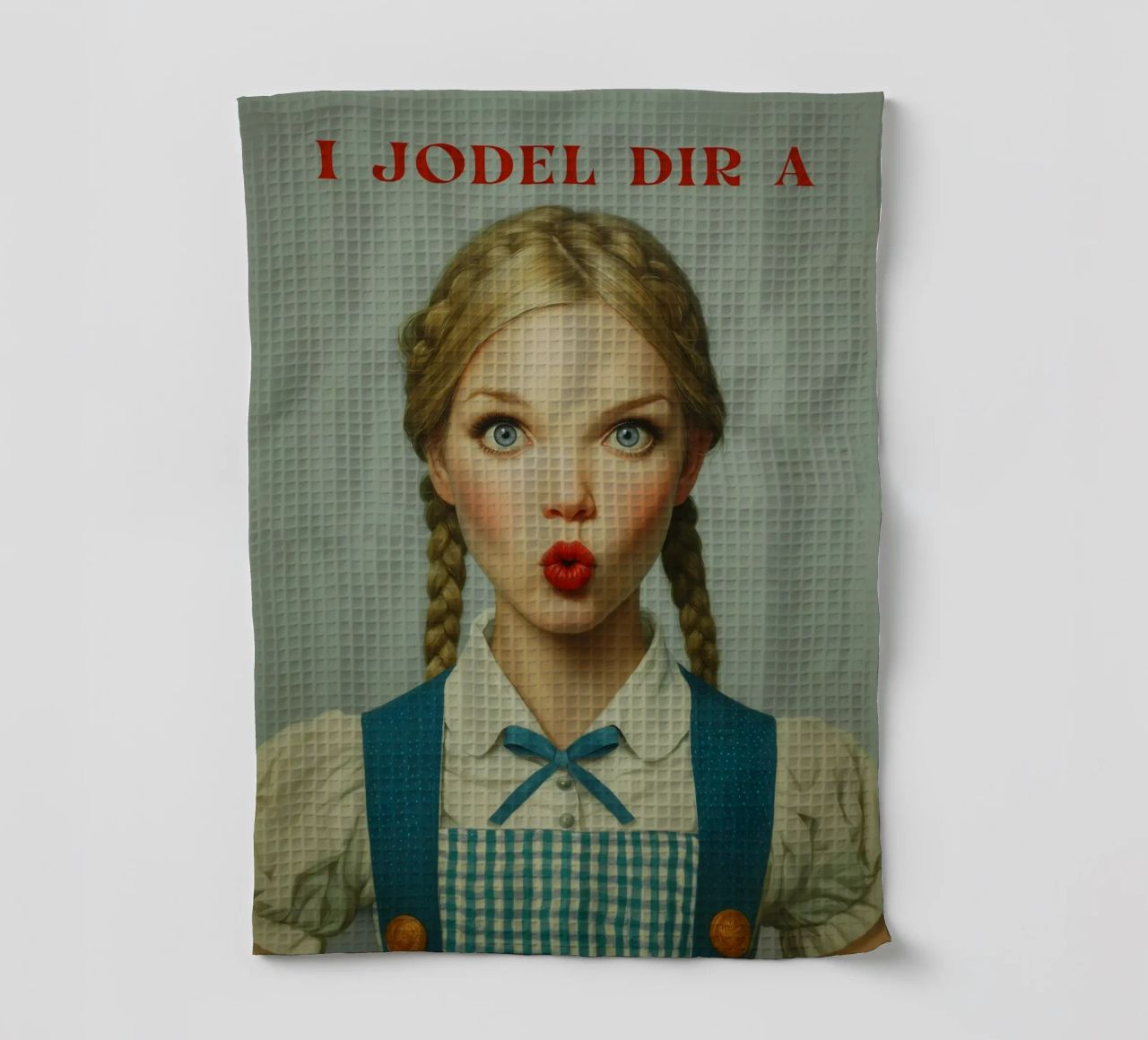 Yodler avec une bouche à baiser torchon de Carinaprint