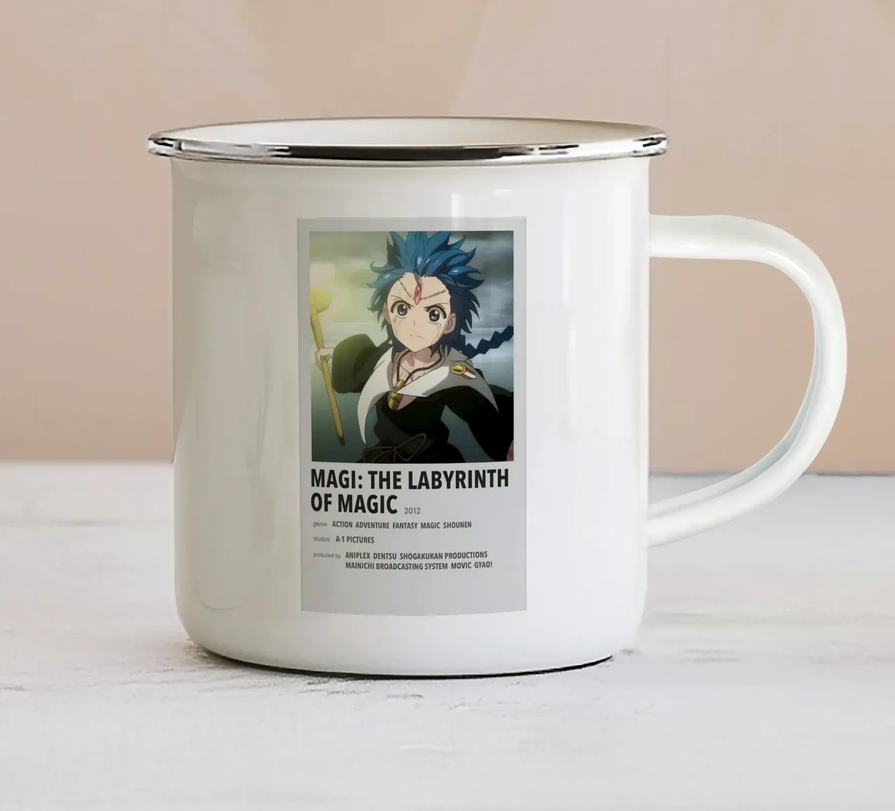 MAGI THE LABYRINTH OF MAGIC  2012 tazza in smalto da Totoya