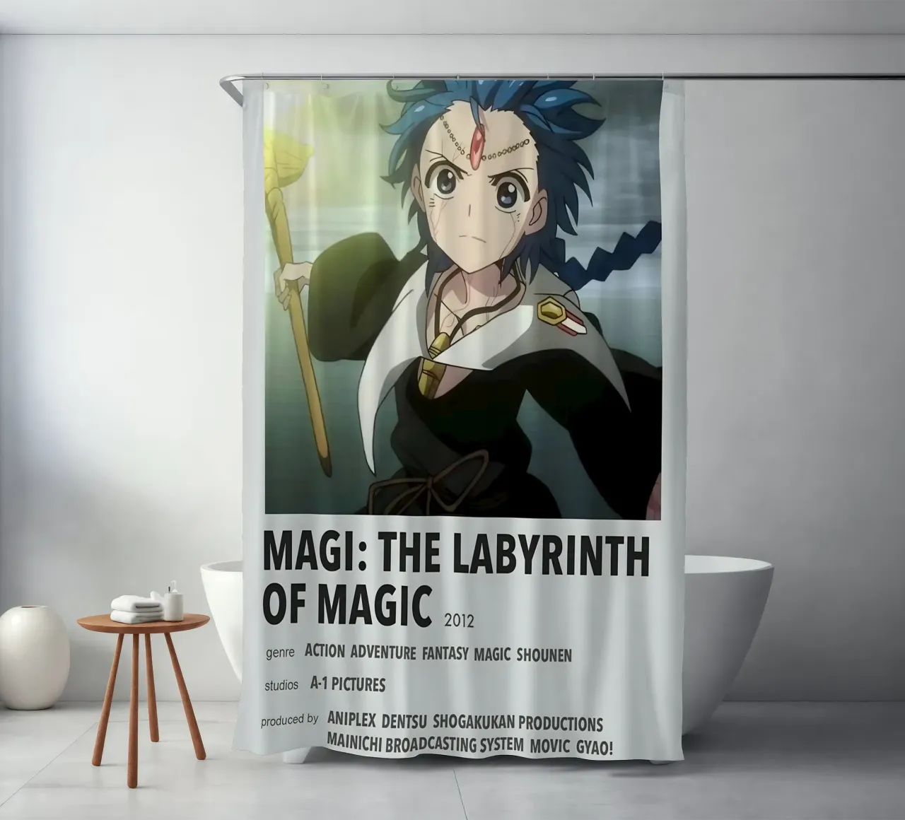 MAGI THE LABYRINTH OF MAGIC  2012 tenda da doccia da Totoya