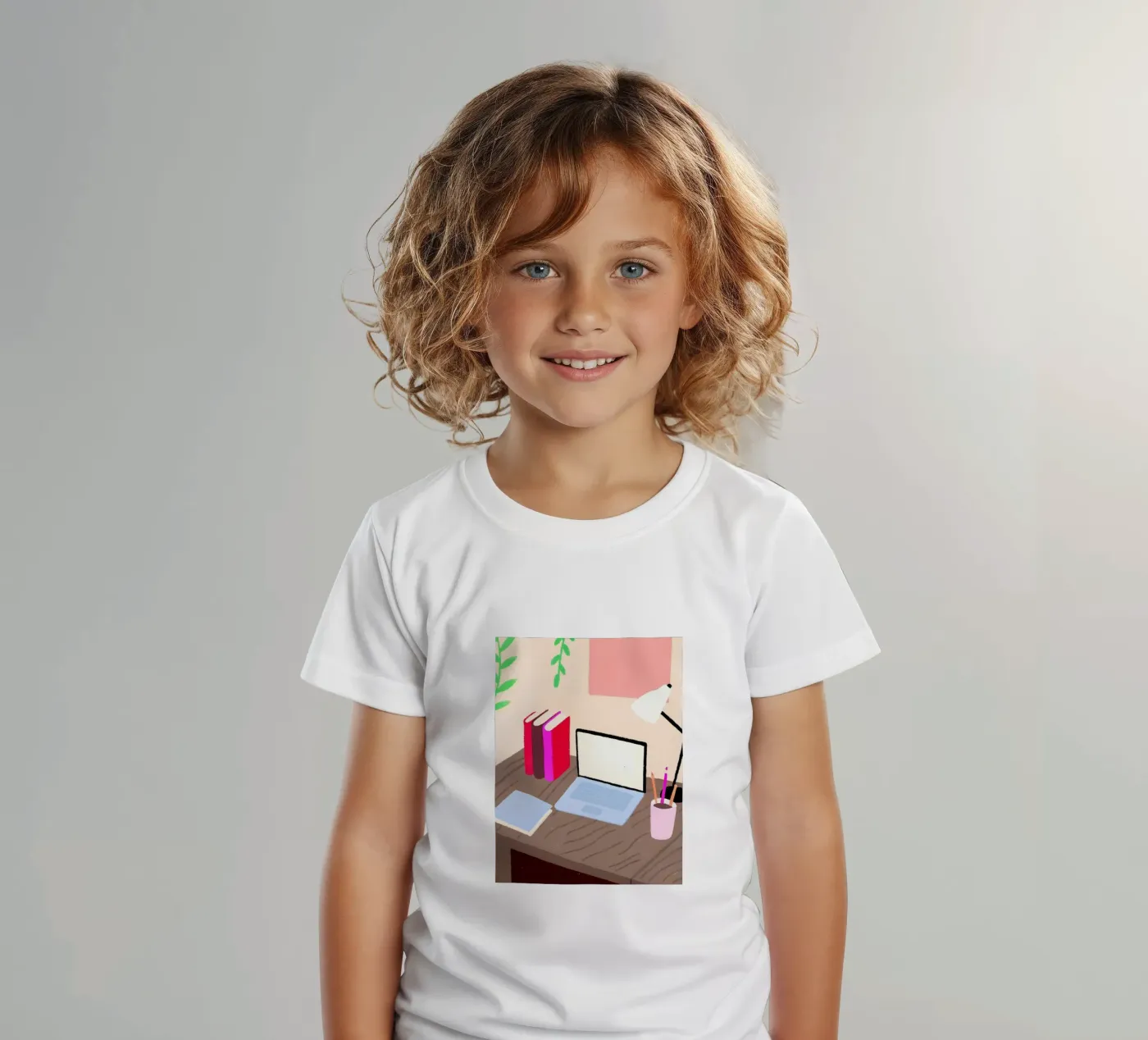 Laptop e libri t-shirt bambini da PERSONAL TOUCH