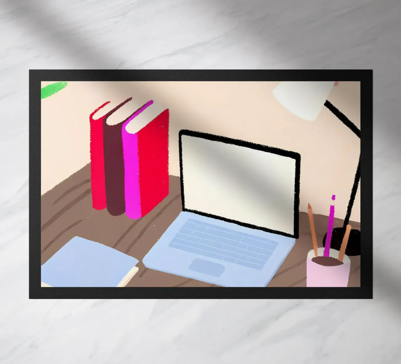 Laptop e libri zerbino da PERSONAL TOUCH