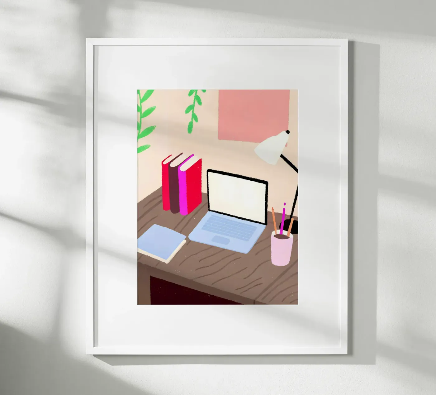 Laptop e libri poster da PERSONAL TOUCH