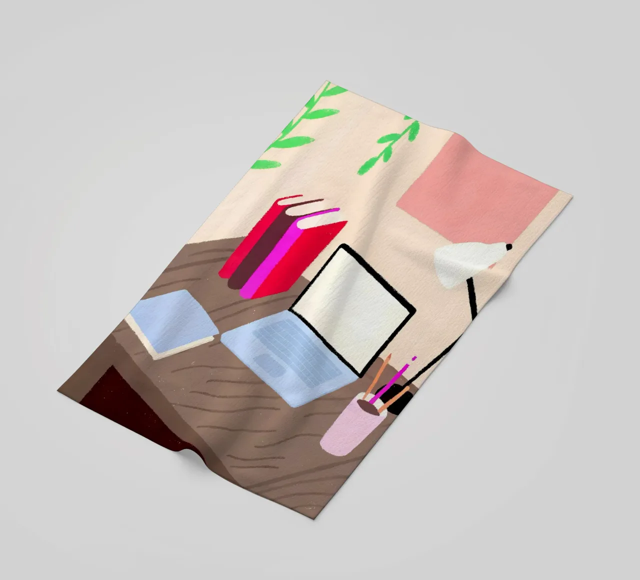 Laptop e libri telo mare da PERSONAL TOUCH