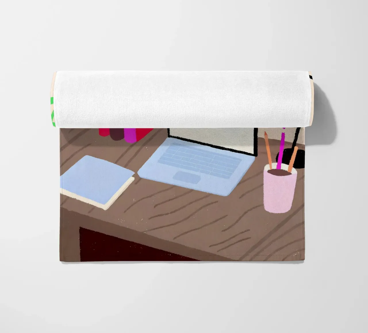 Laptop e libri telo mare da PERSONAL TOUCH