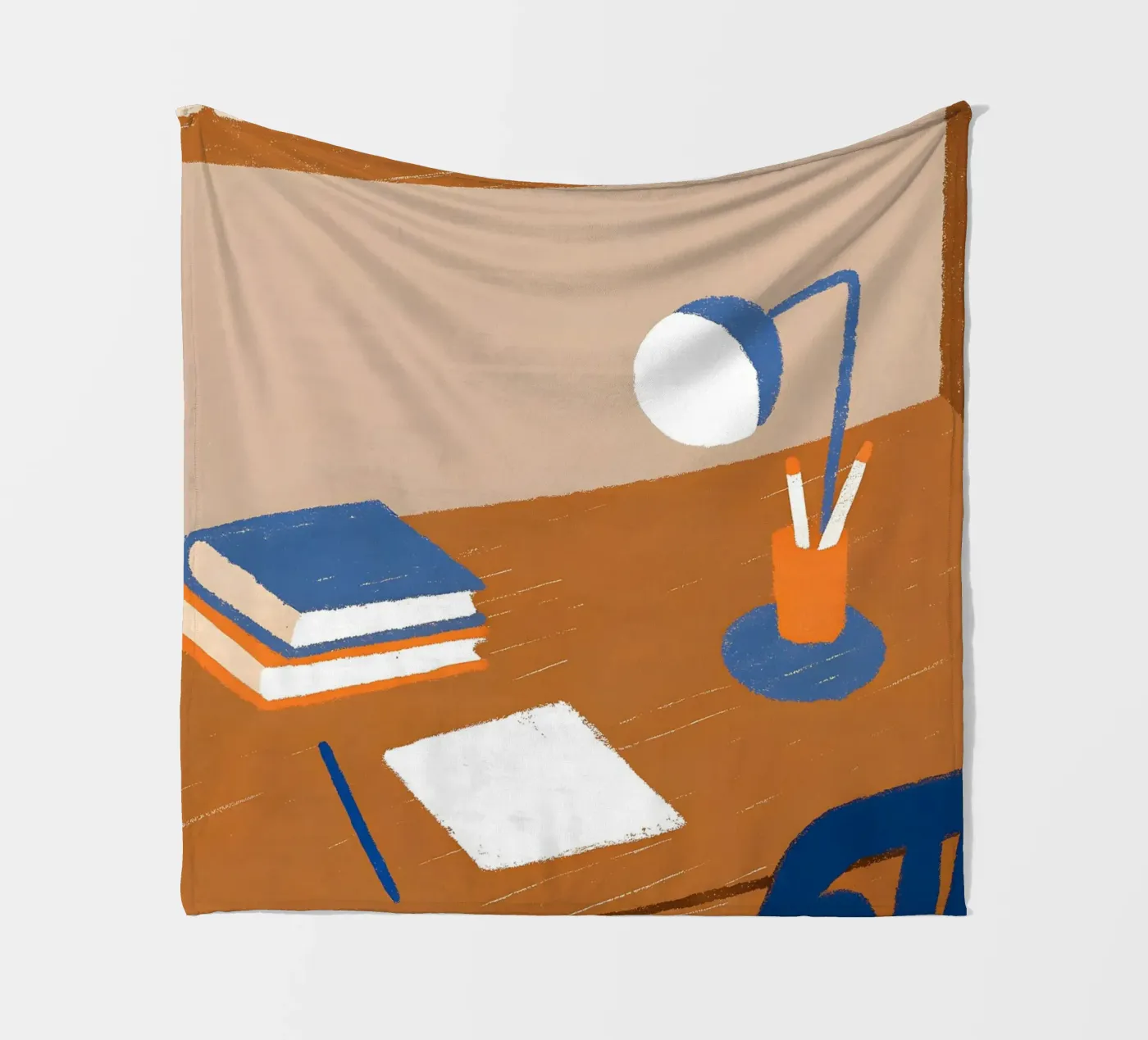 Study desk fleece blanket by PERSONAL TOUCH