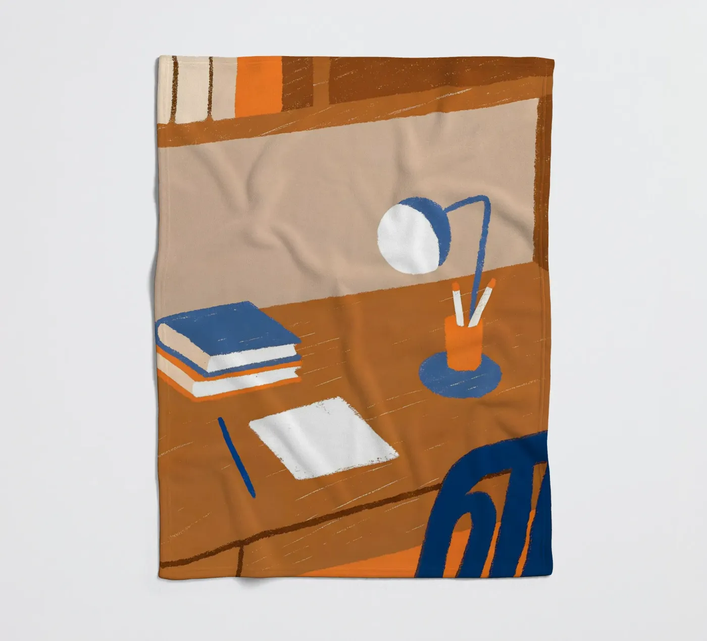 Study desk fleece blanket by PERSONAL TOUCH