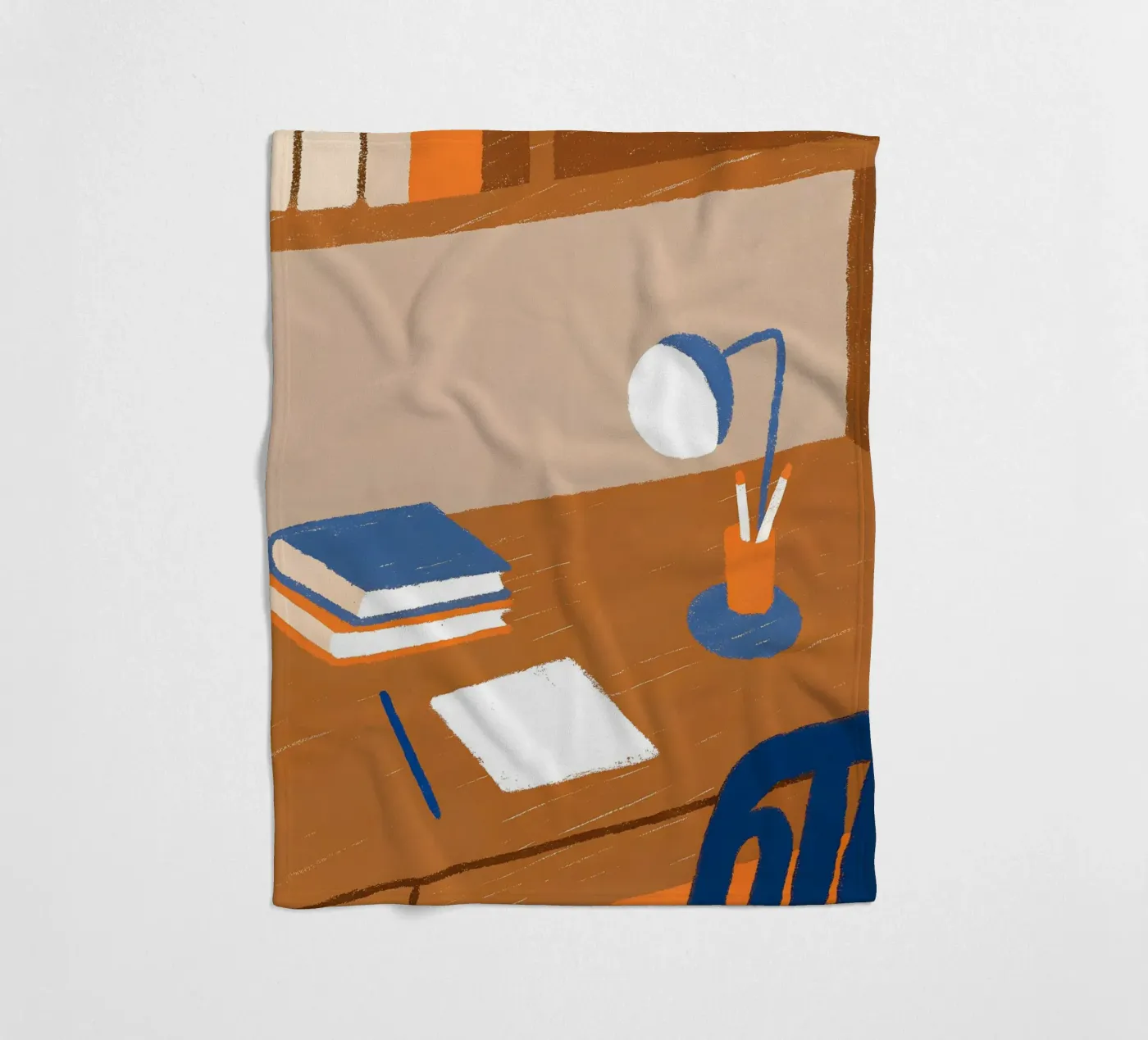 Study desk fleece blanket by PERSONAL TOUCH