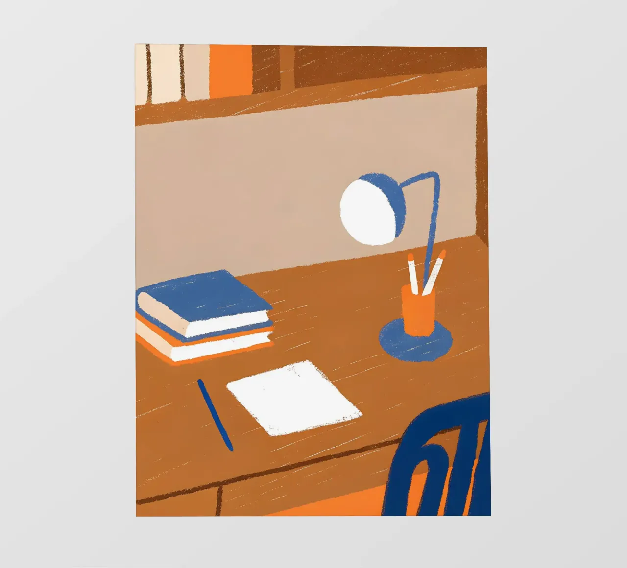 Study desk fotobehang van PERSONAL TOUCH