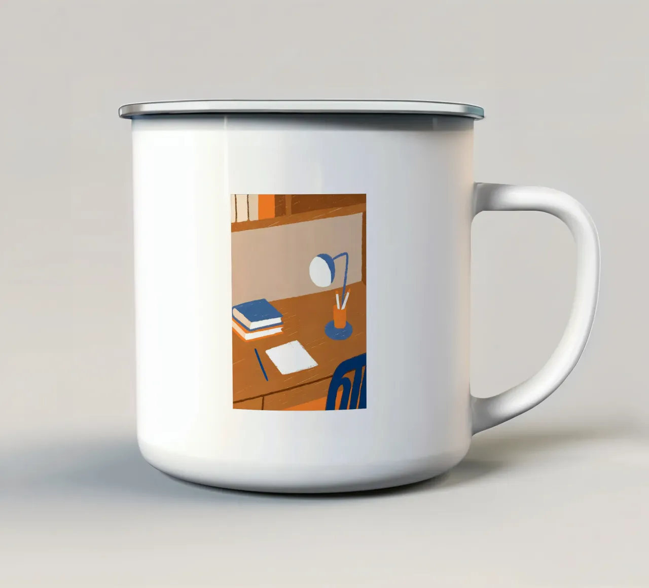 Scrivania per lo studio tazza in smalto da PERSONAL TOUCH