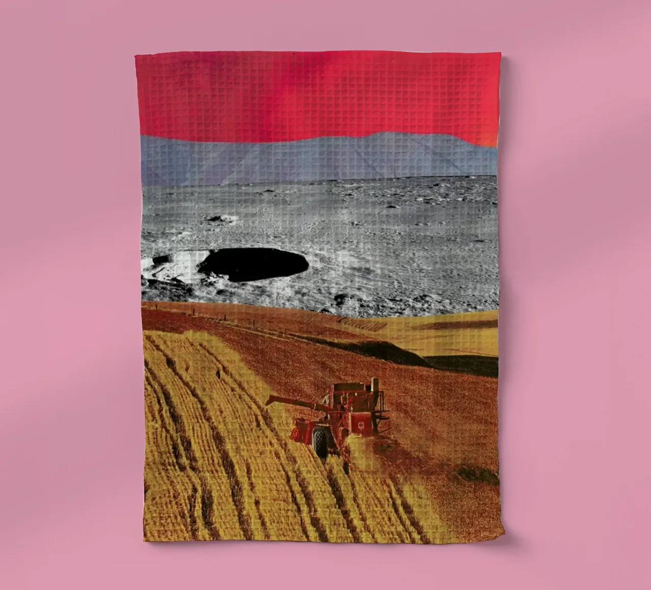 Harvest Moon tea towel by Jesse Treece