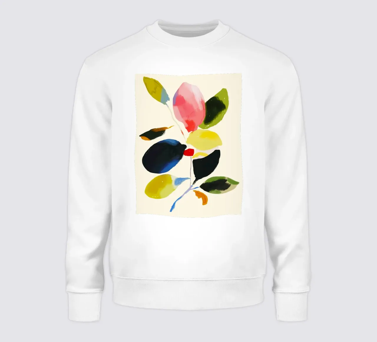 Pianta colorata astratta minimale felpa da ThingDesign