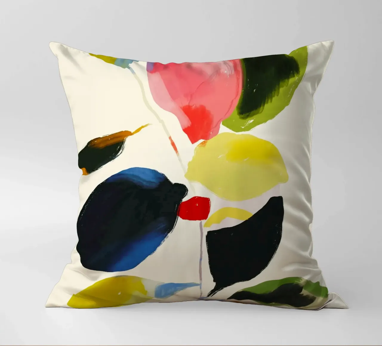 Pianta colorata astratta minimale cuscino da ThingDesign