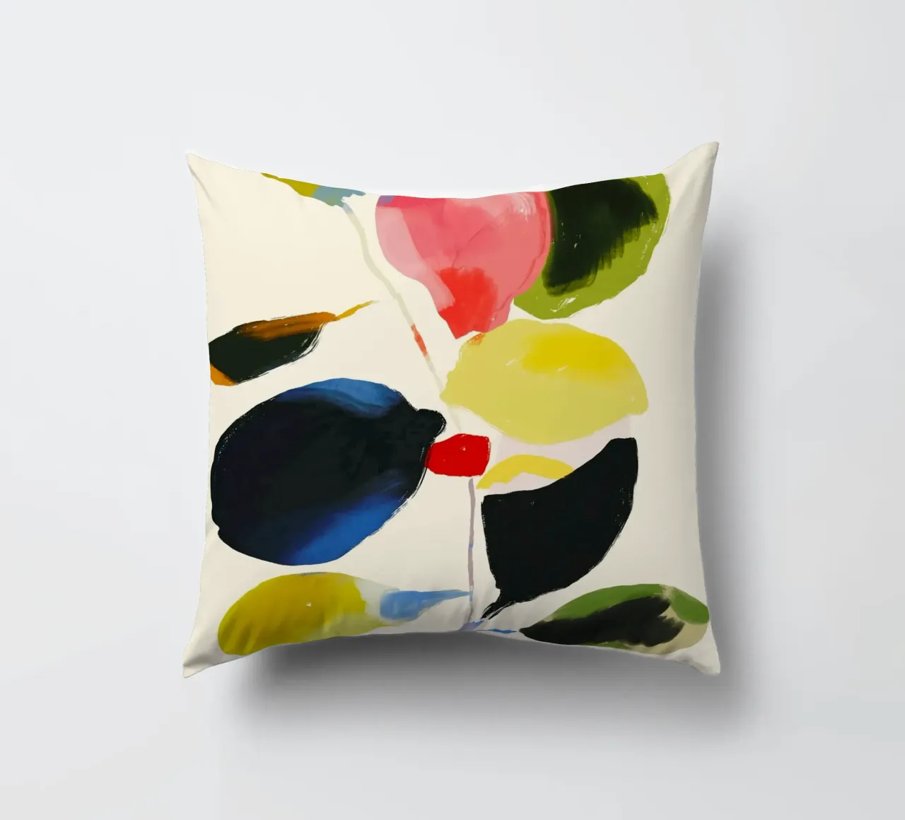 Pianta colorata astratta minimale cuscino da ThingDesign
