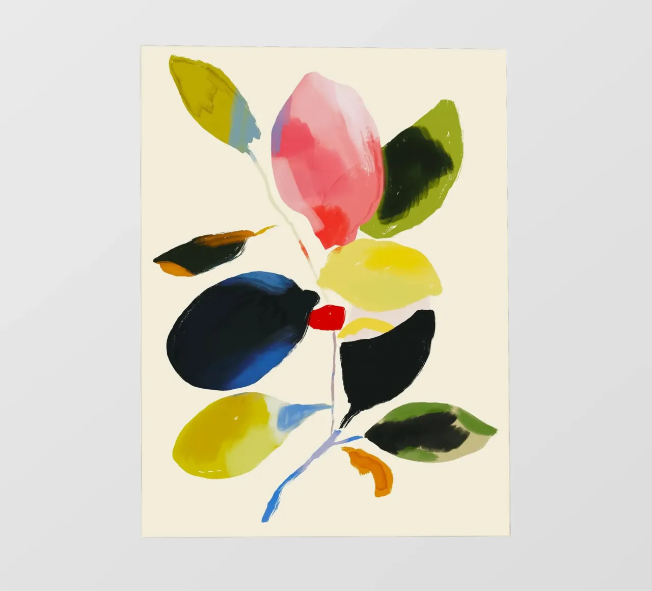 Pianta colorata astratta minimale pellicola backlit da ThingDesign