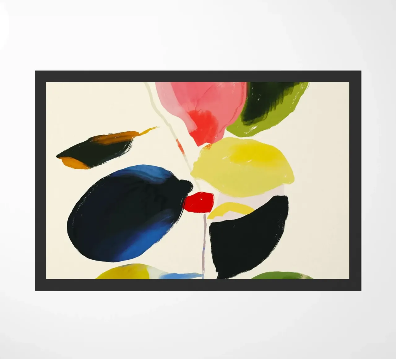 Pianta colorata astratta minimale zerbino da ThingDesign