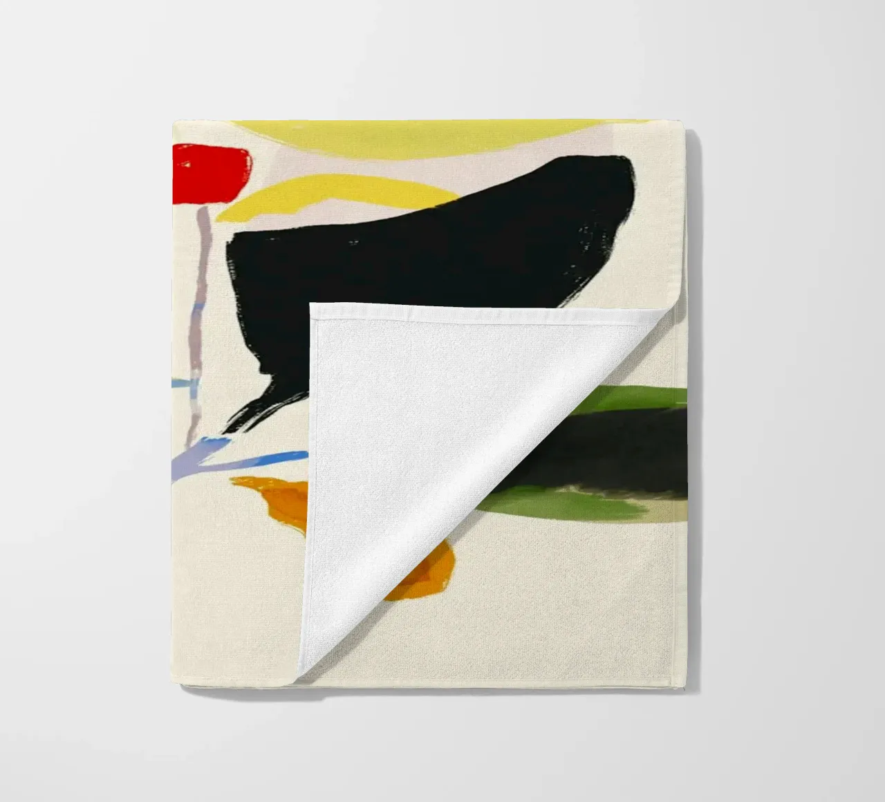 Pianta colorata astratta minimale telo mare da ThingDesign