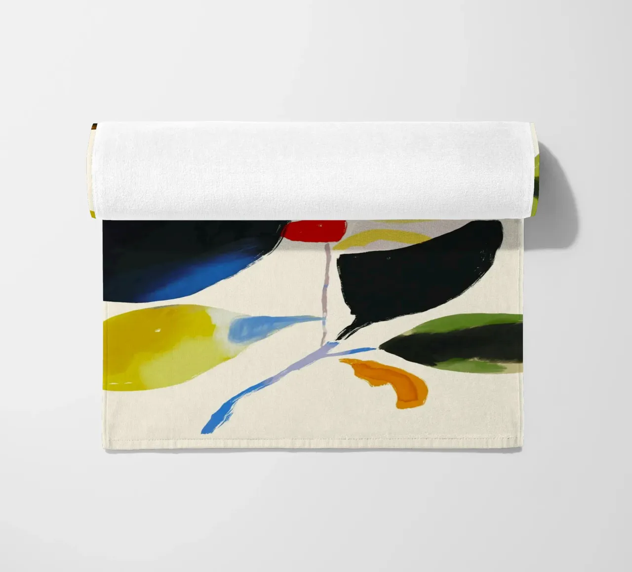 Pianta colorata astratta minimale telo mare da ThingDesign
