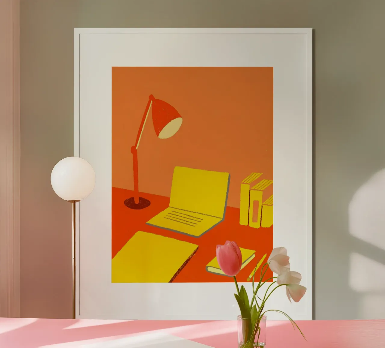 Scrivania per lo studio poster con telaio in alluminio da PERSONAL TOUCH