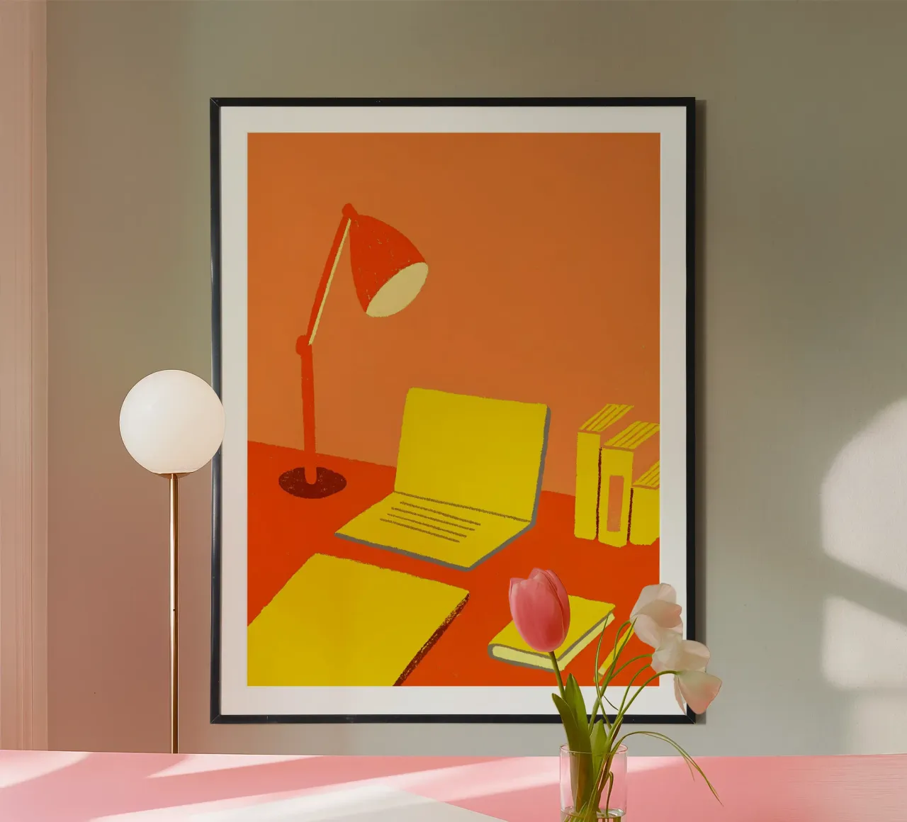 Scrivania per lo studio poster con telaio in alluminio da PERSONAL TOUCH