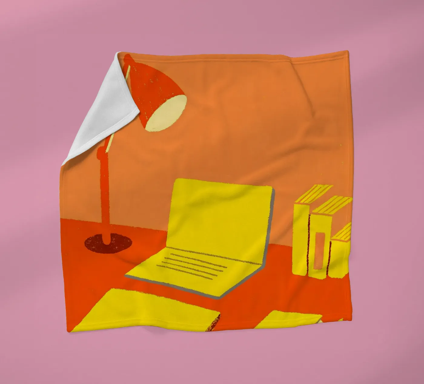 Study desk fleece blanket by PERSONAL TOUCH