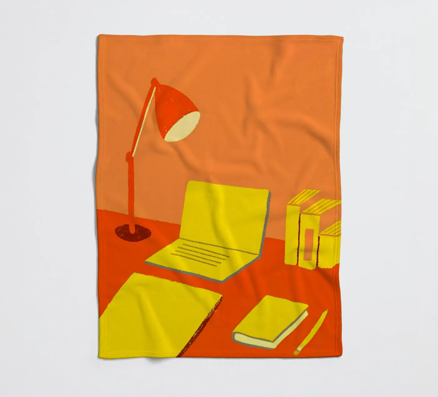 Study desk fleece blanket by PERSONAL TOUCH