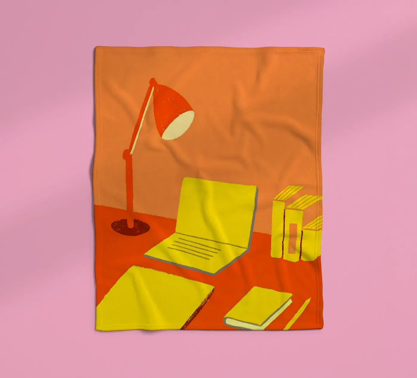 Study desk fleece blanket by PERSONAL TOUCH