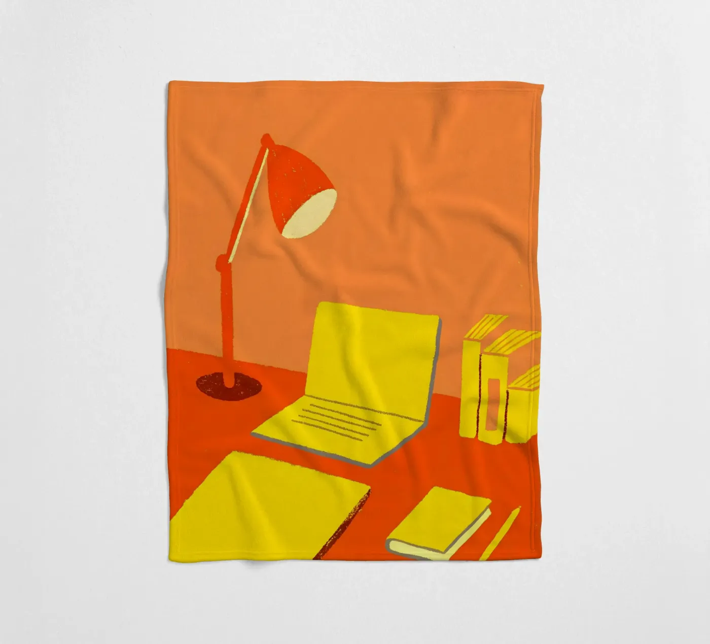 Study desk fleece blanket by PERSONAL TOUCH