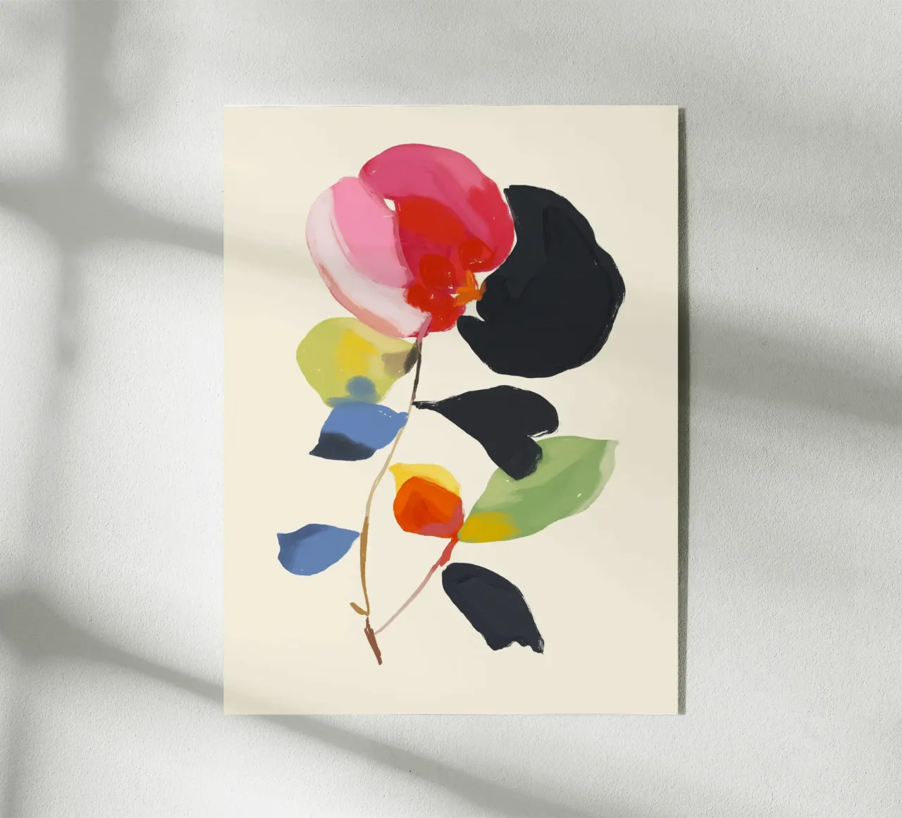 Minimal astratto fiore colorato plexiglass da ThingDesign