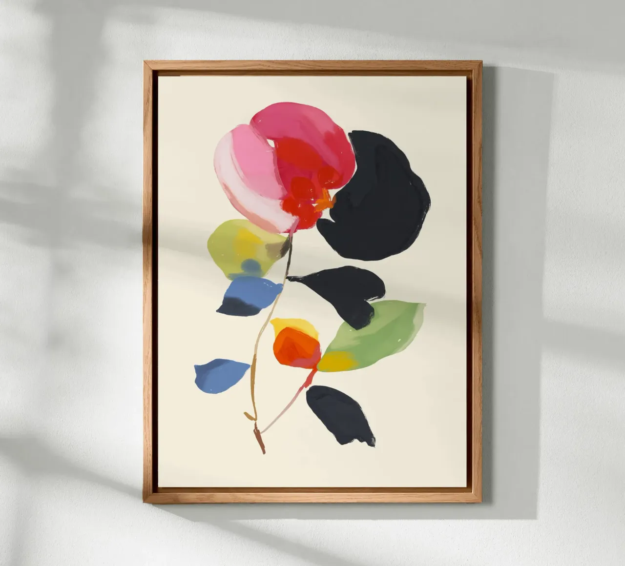 Minimal astratto fiore colorato alluminio dibond da ThingDesign