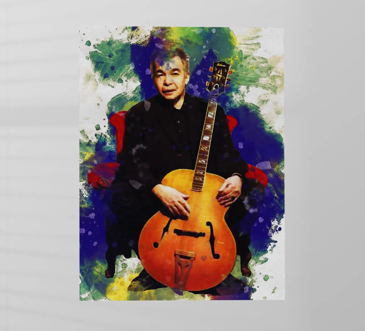 Macchia di ritratto John Prine pellicola backlit da Gunawan Rb