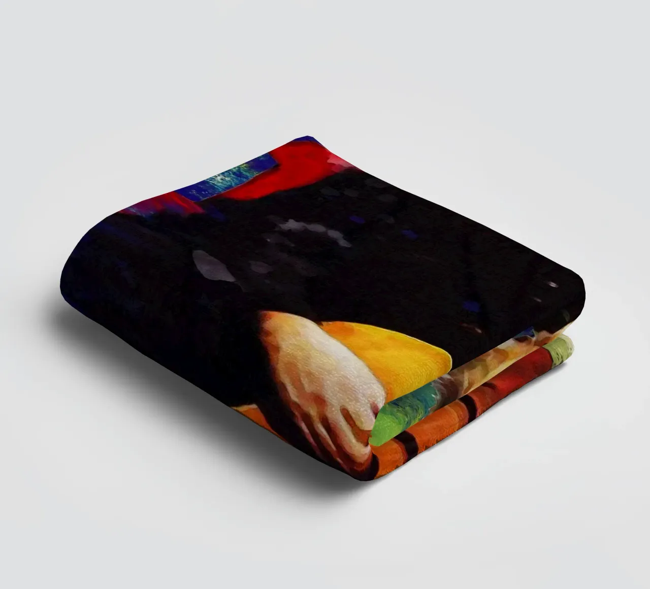 Smudge of Portrait John Prine Handtuch von Gunawan Rb